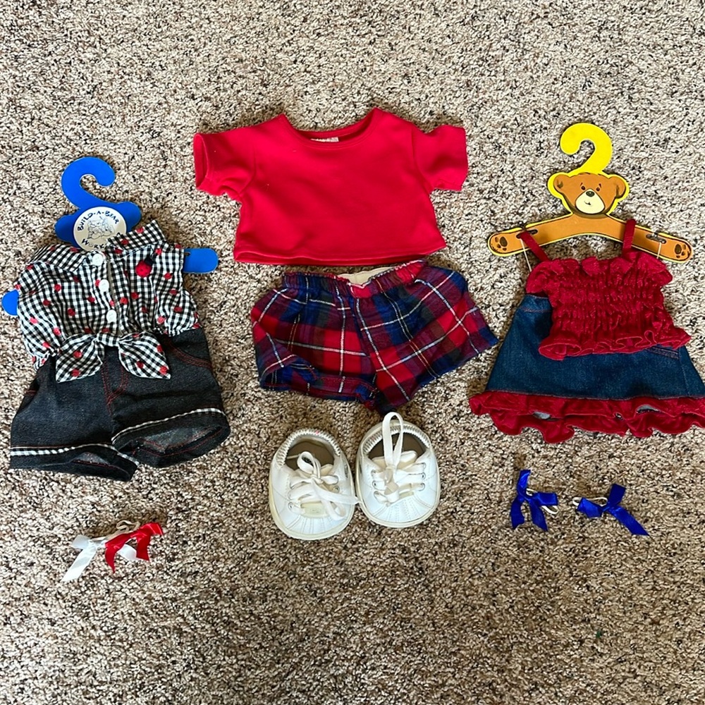 Build-A-Bear Summer Clothes Lot